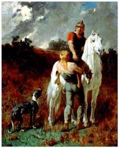 Evariste Vital Luminais Gaulois revenant de la chasse oil painting picture